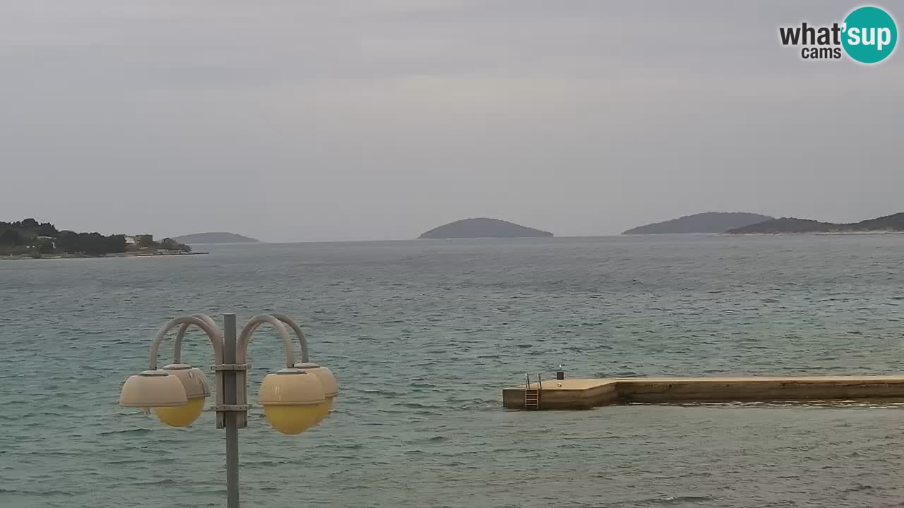 Vodice Live webcam – marina and  seafront