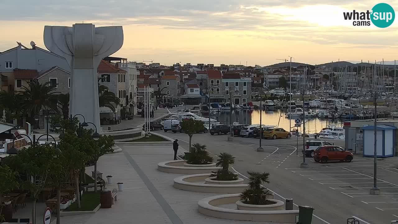 Vodice web kamera – marina i riva