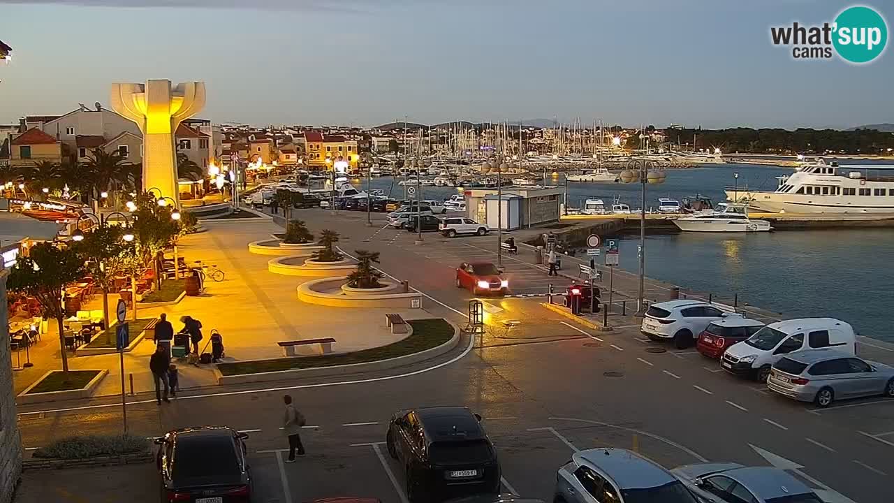Vodice Live webcam – marina and  seafront