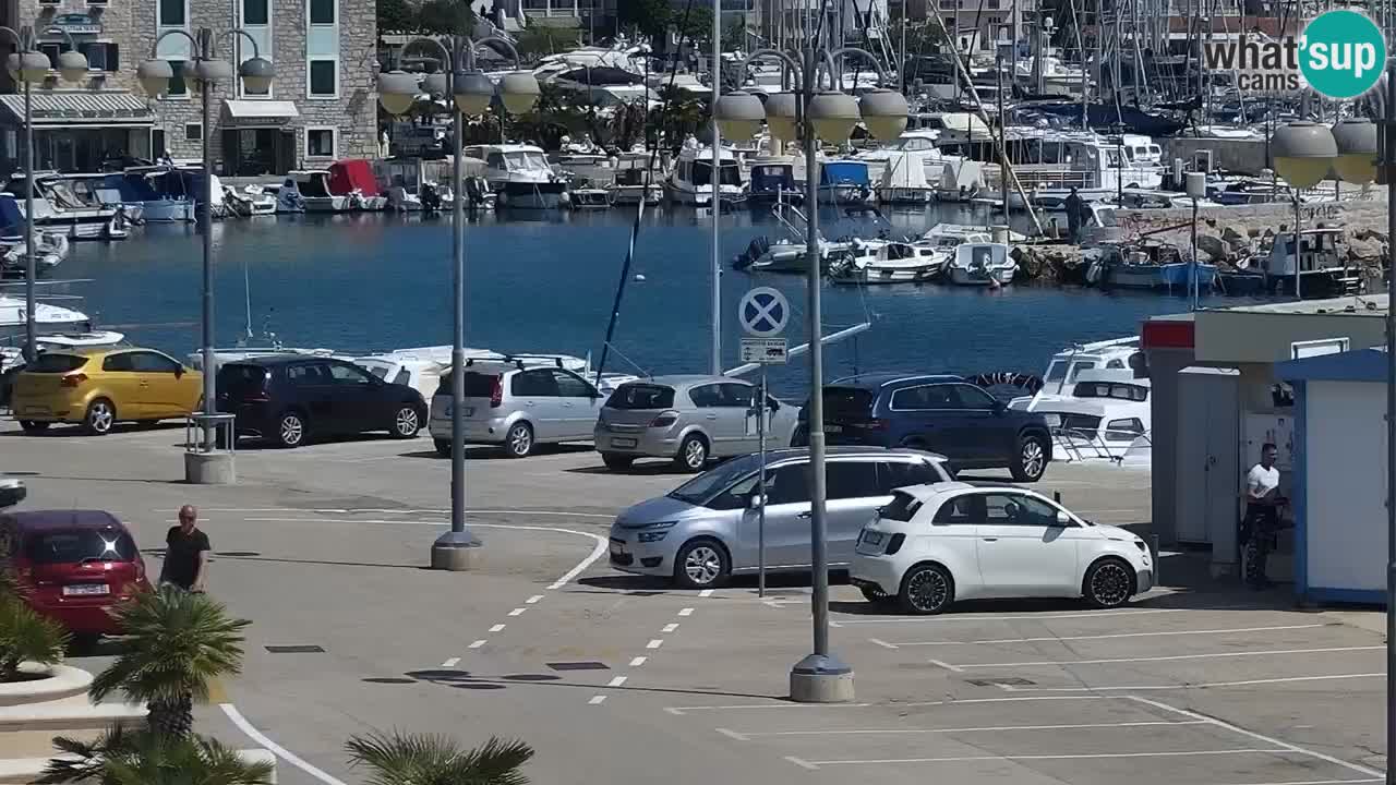 Vodice Live webcam – marina and  seafront