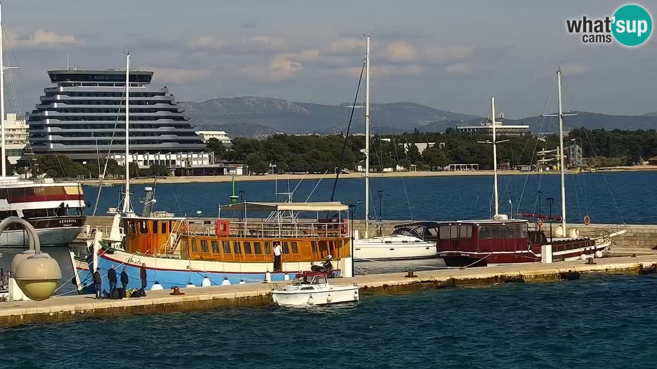 Vodice Live webcam – marina and  seafront
