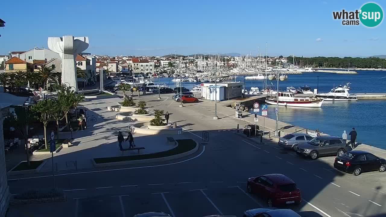Vodice web kamera – marina i riva