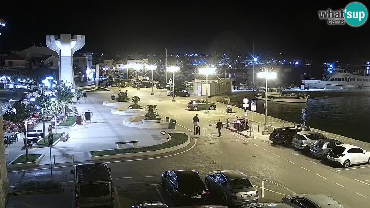 Vodice Live webcam – marina and  seafront
