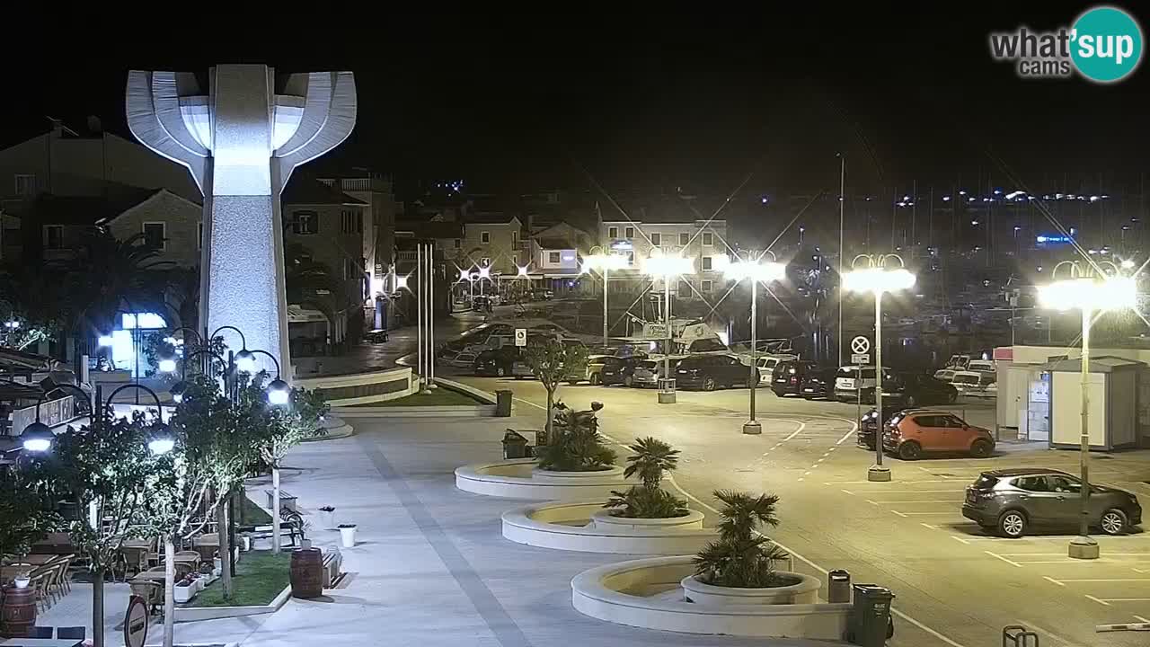 Vodice Live webcam – marina and  seafront