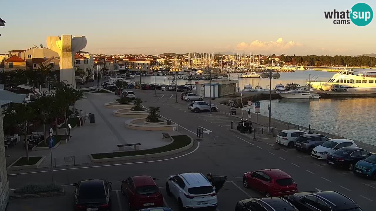 Vodice Live webcam – marina and  seafront