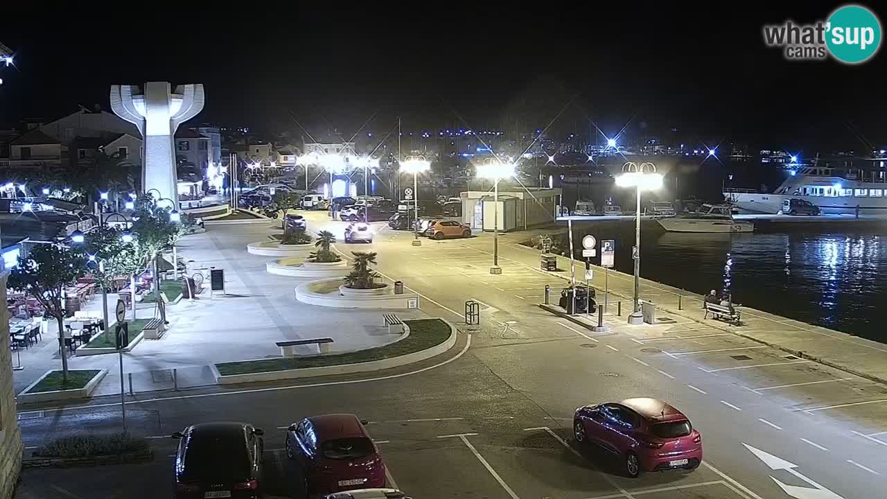 Vodice spletna kamera – marina in riva