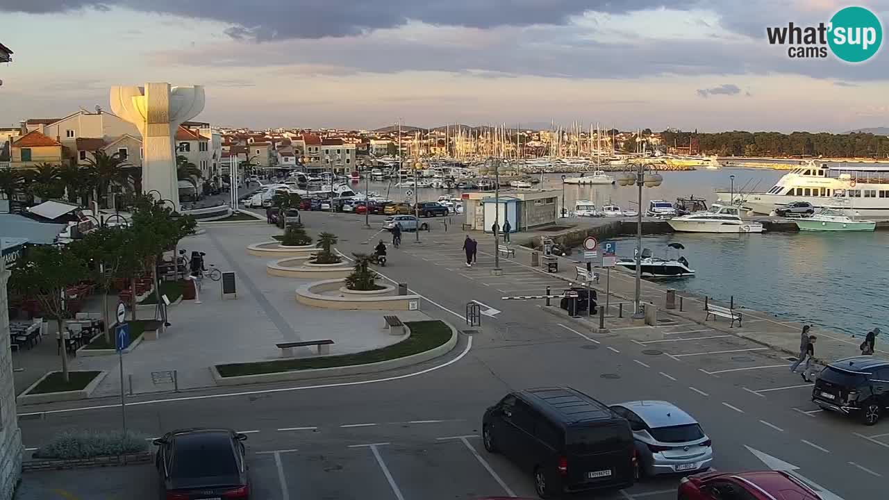 Vodice Live webcam – marina and  seafront