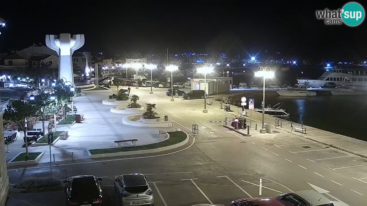 Vodice spletna kamera – marina in riva