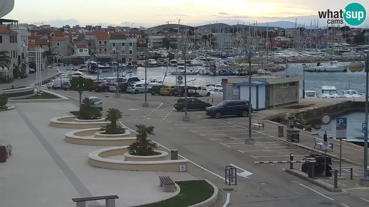 Vodice Live webcam – marina and  seafront