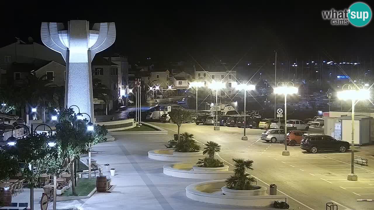 Vodice Live webcam – marina and  seafront