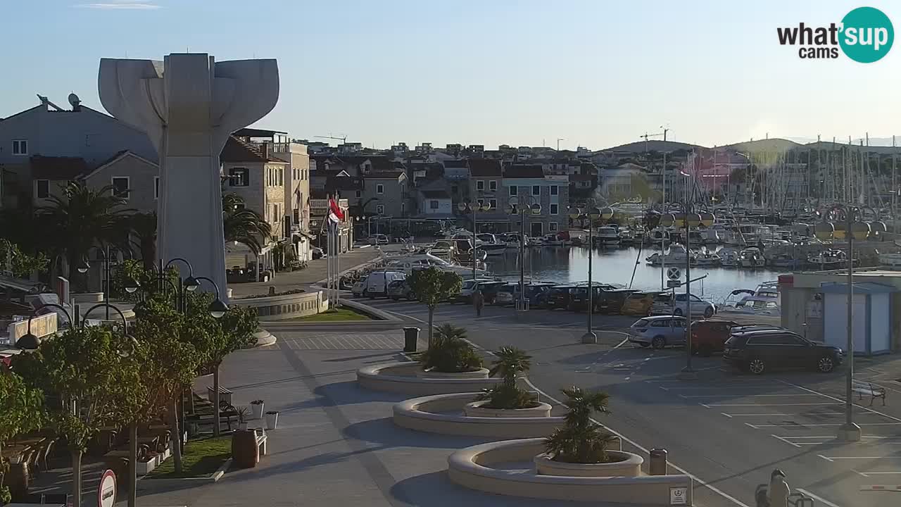 Vodice web kamera – marina i riva