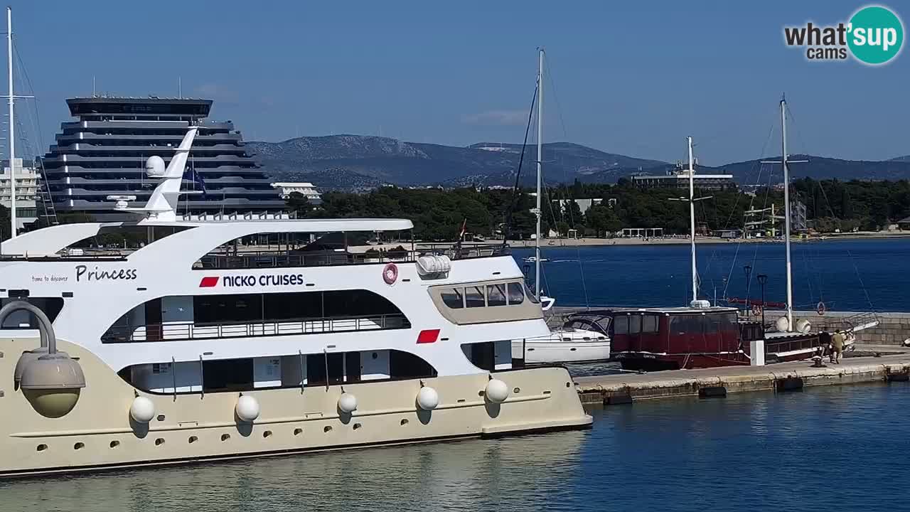 Vodice Live webcam – marina and  seafront