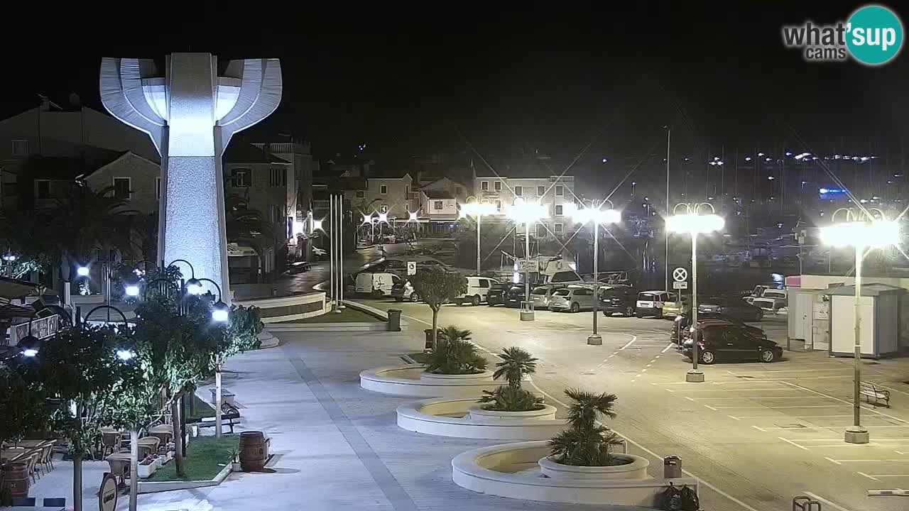 Vodice Live webcam – marina and  seafront