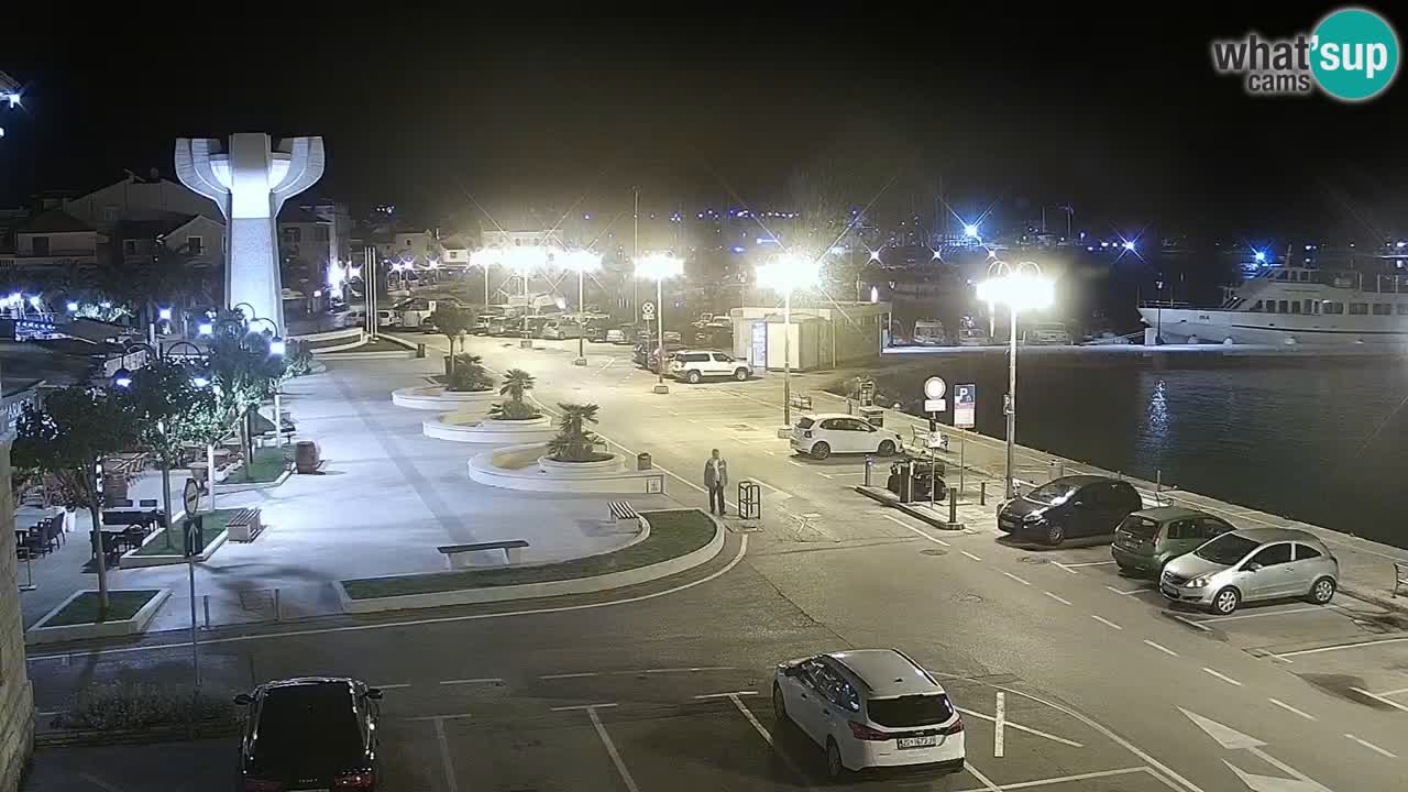 Vodice spletna kamera – marina in riva