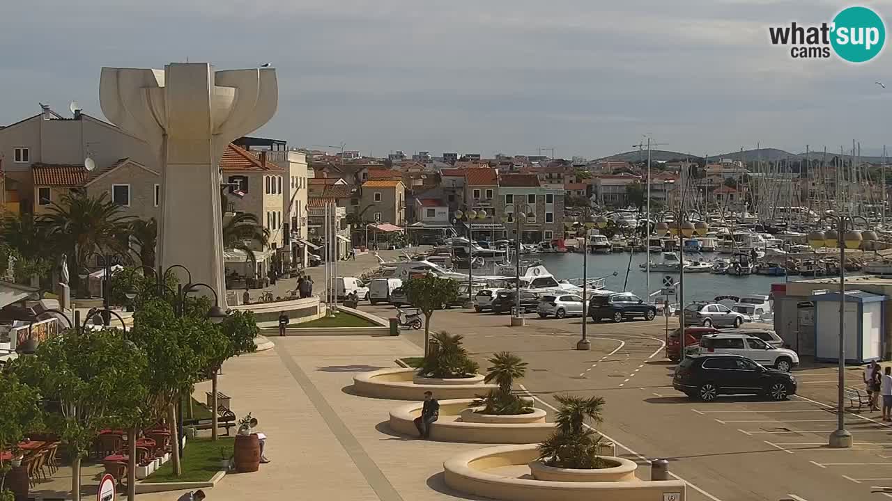 Vodice Live webcam – marina and  seafront