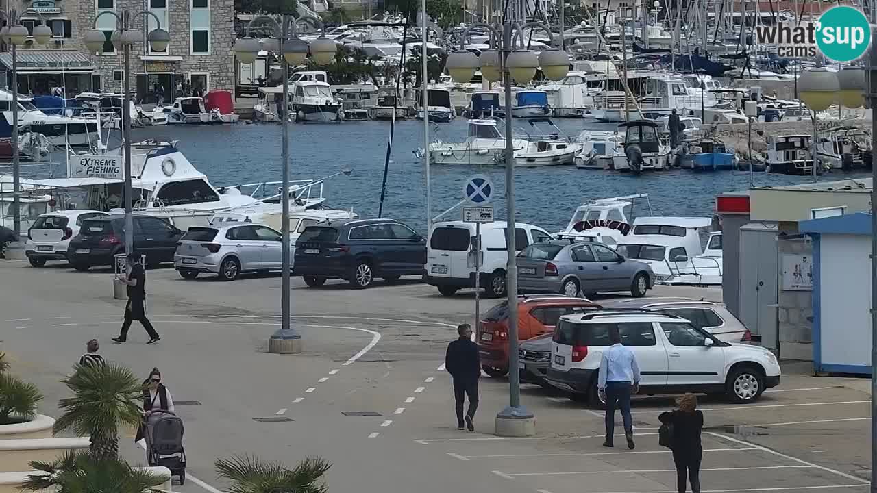 Vodice Live webcam – marina and  seafront