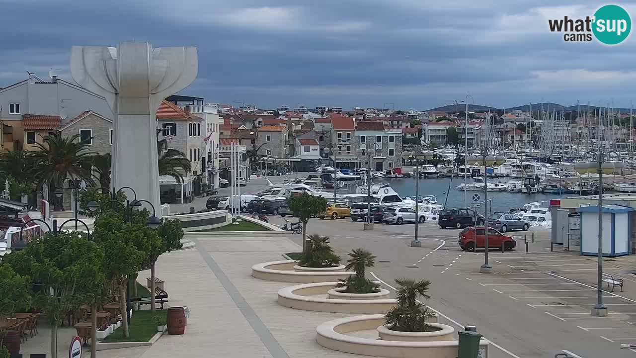Vodice Live webcam – marina and  seafront