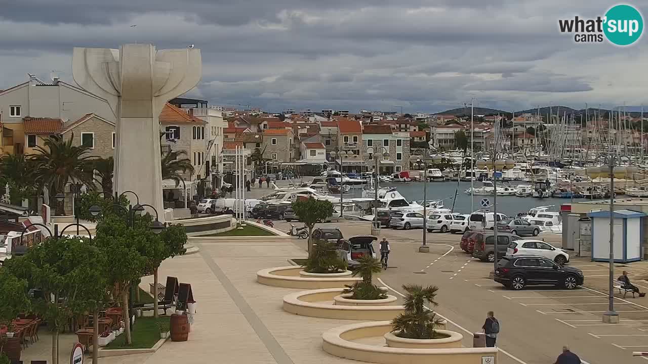 Vodice Live webcam – marina and  seafront