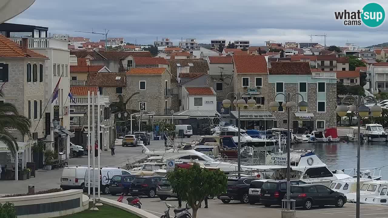 Vodice Live webcam – marina and  seafront