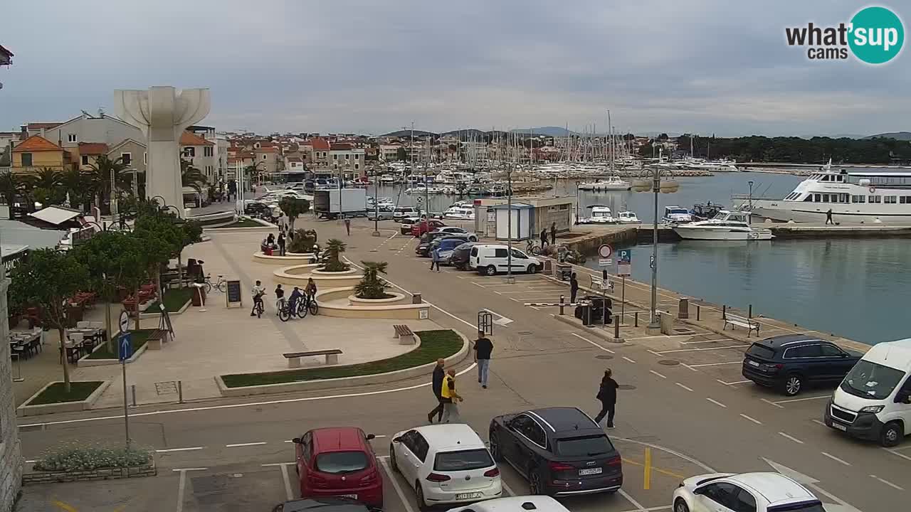 Vodice Live webcam – marina and  seafront