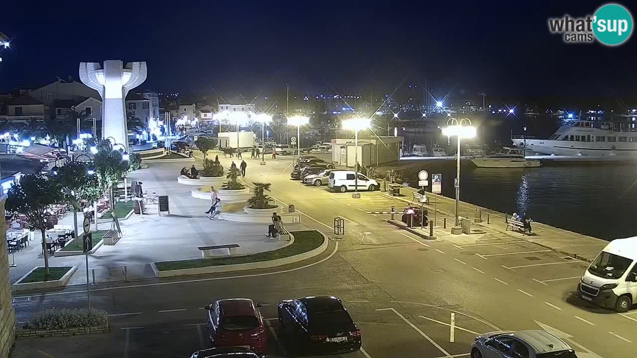 Vodice web kamera – marina i riva