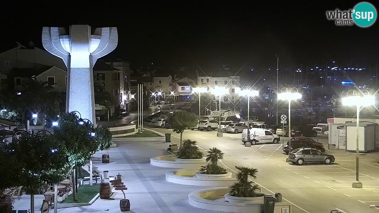 Vodice Live webcam – marina and  seafront
