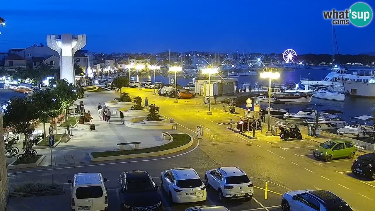 Vodice Live webcam – marina and  seafront