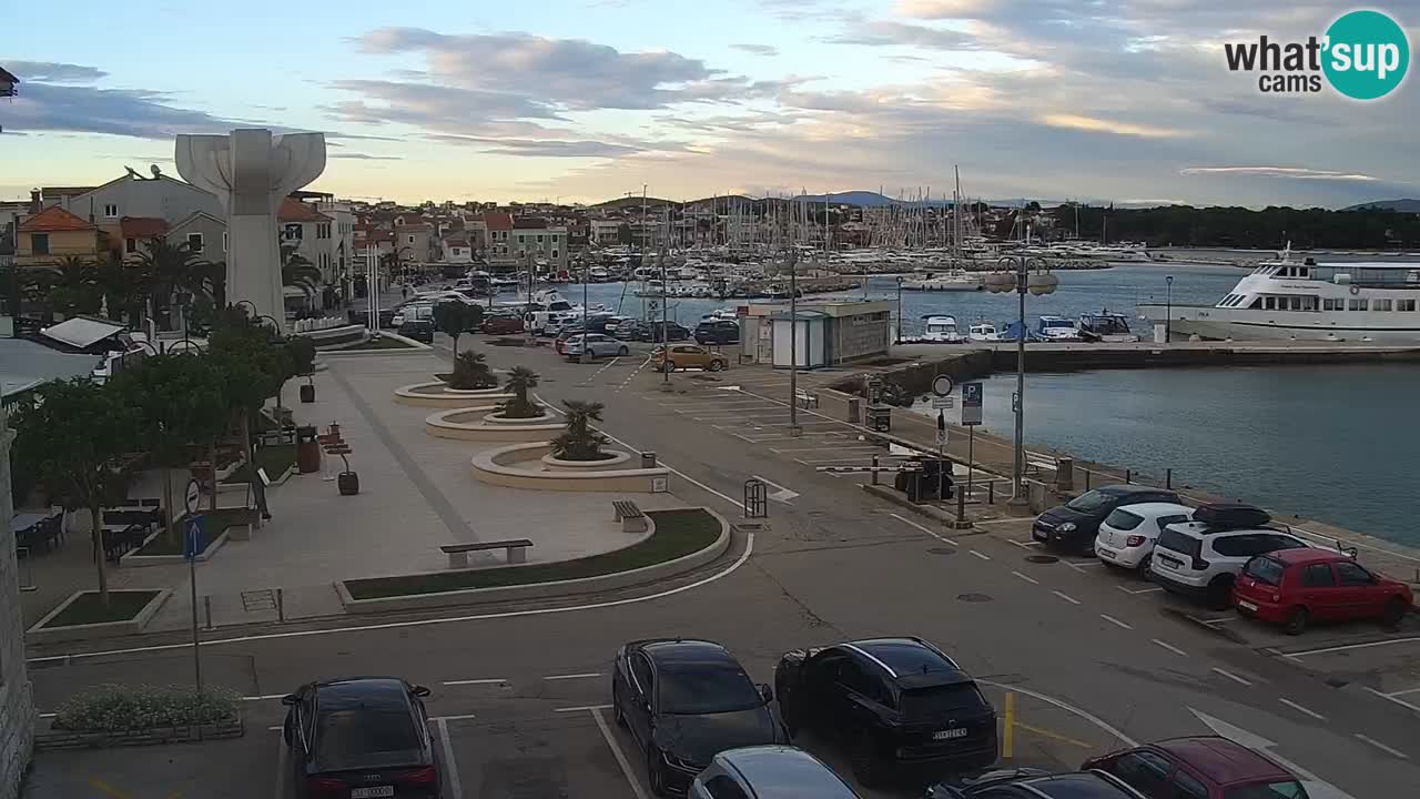 Vodice Live webcam – marina and seafront