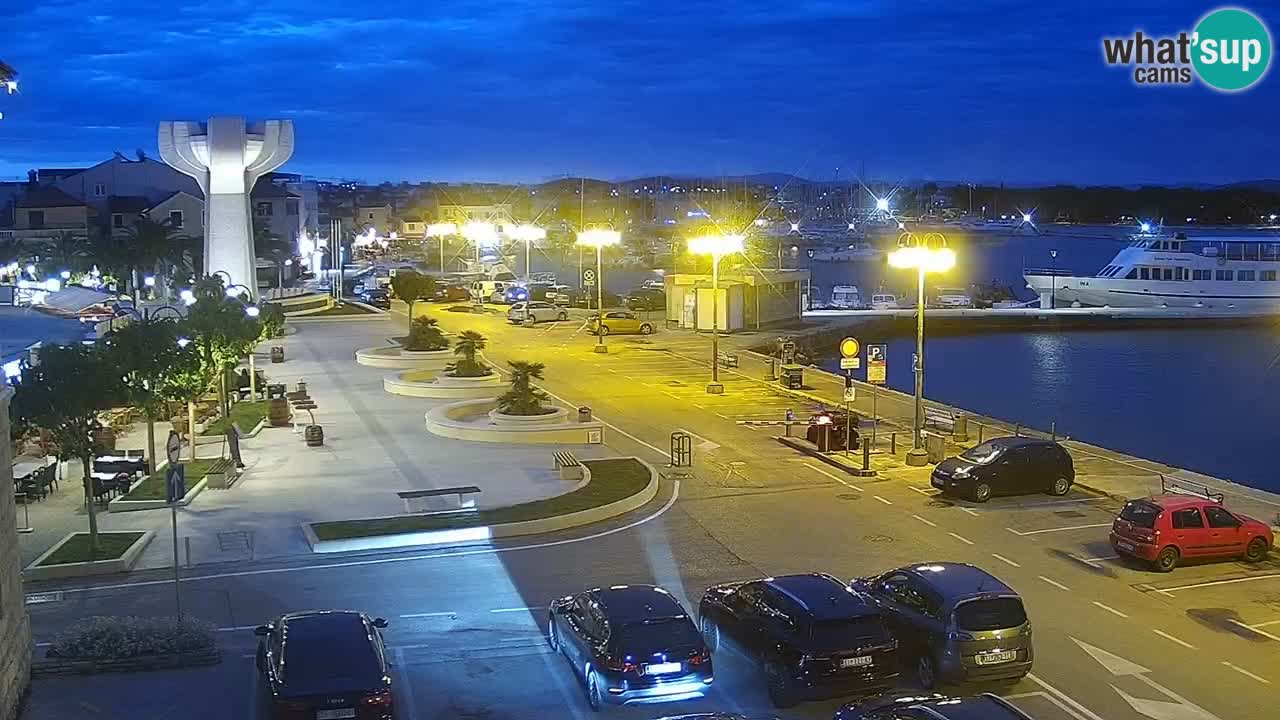 Vodice Live webcam – marina and  seafront