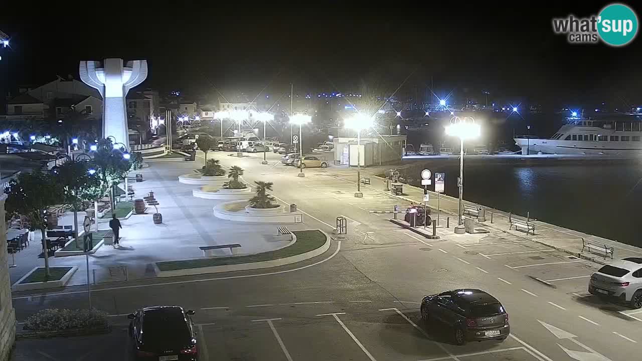 Vodice Live webcam – marina and seafront