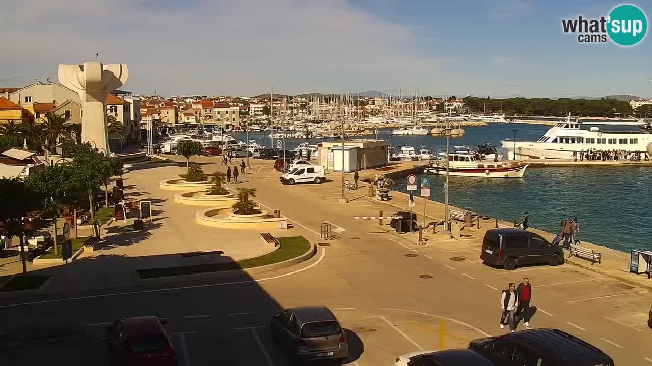 Vodice Live webcam – marina and  seafront