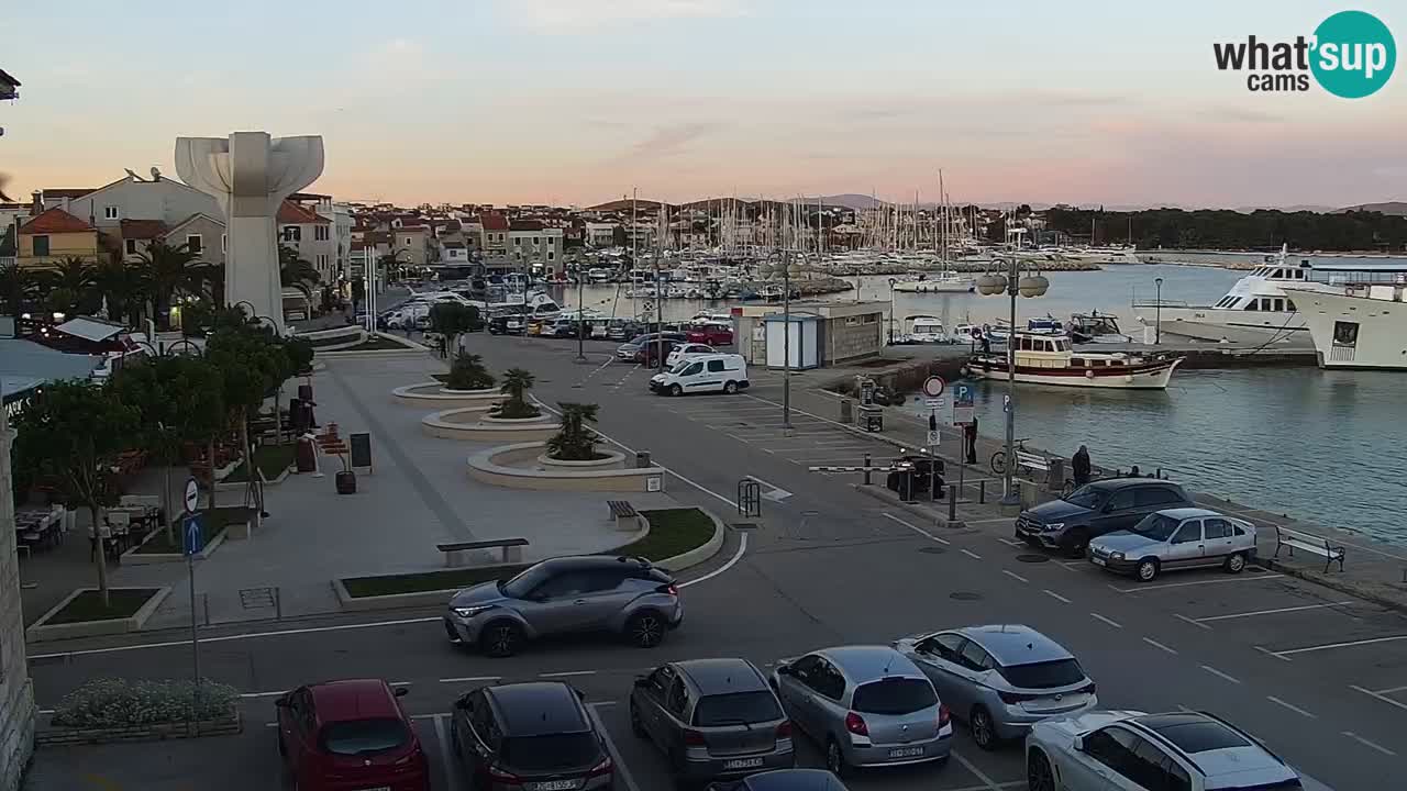 Vodice Live webcam – marina and  seafront