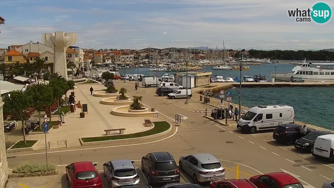 Vodice Live webcam – marina and  seafront