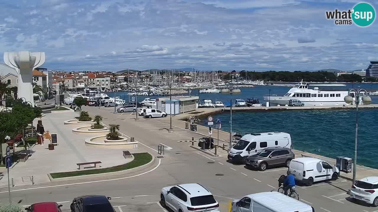 Vodice Live webcam – marina and  seafront
