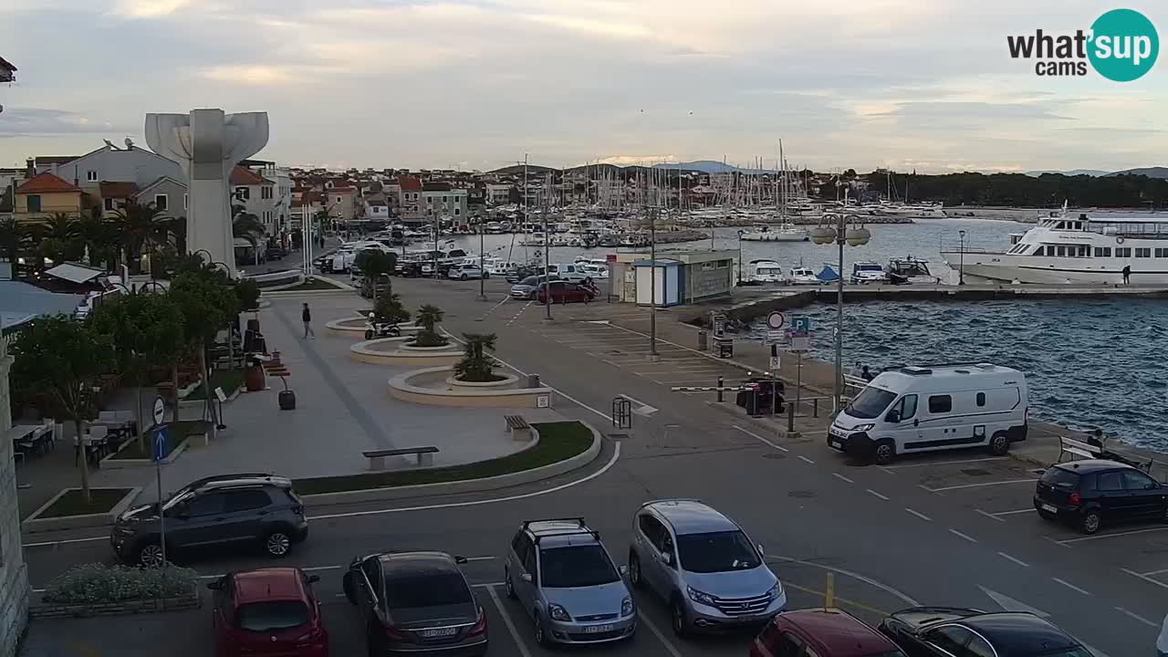 Vodice Live webcam – marina and  seafront