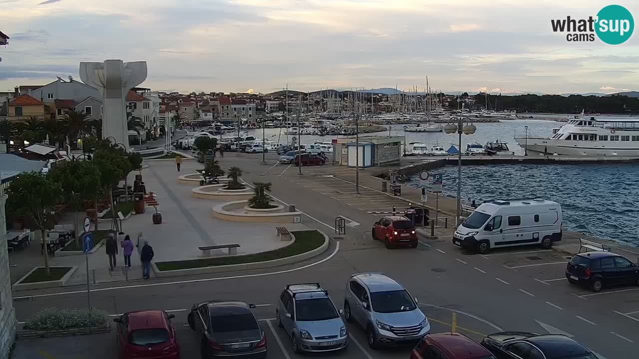 Vodice Live webcam – marina and  seafront