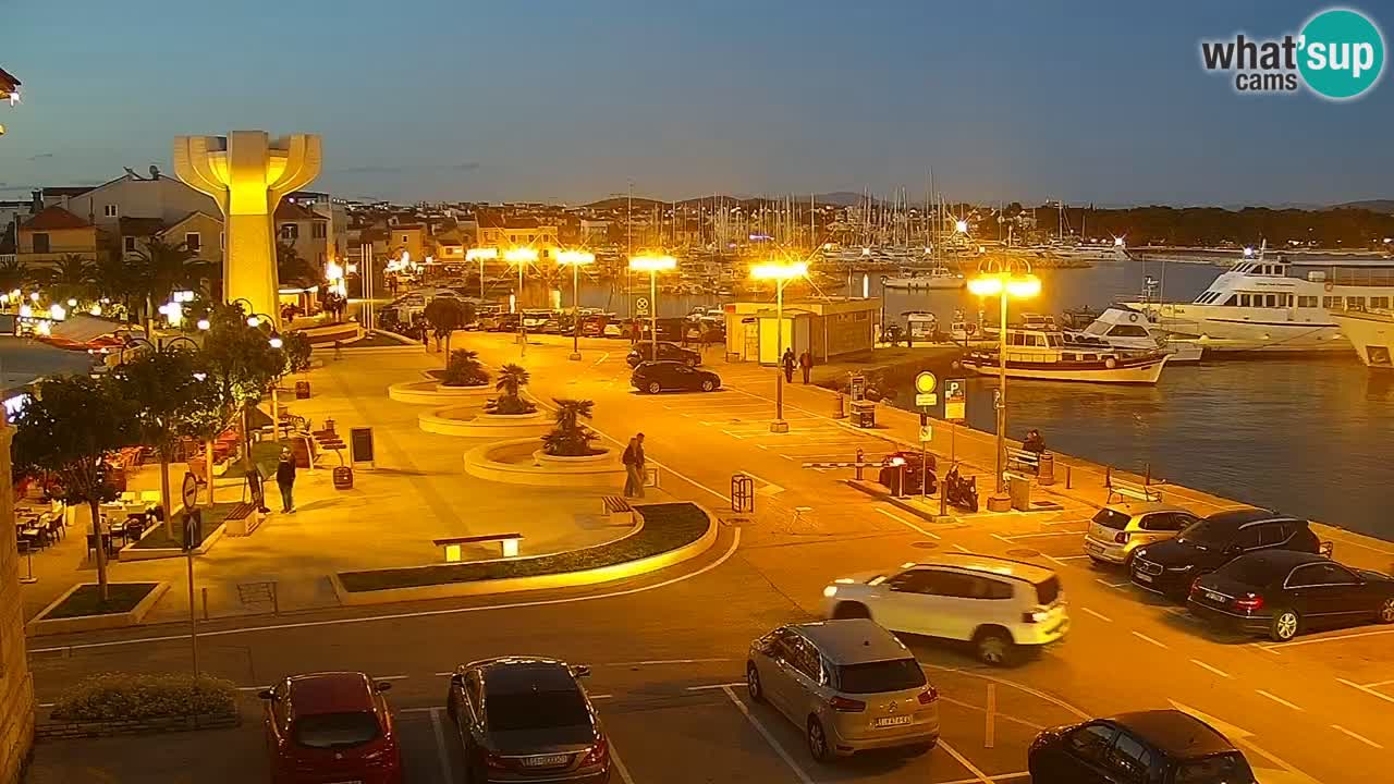 Vodice Live webcam – marina and  seafront