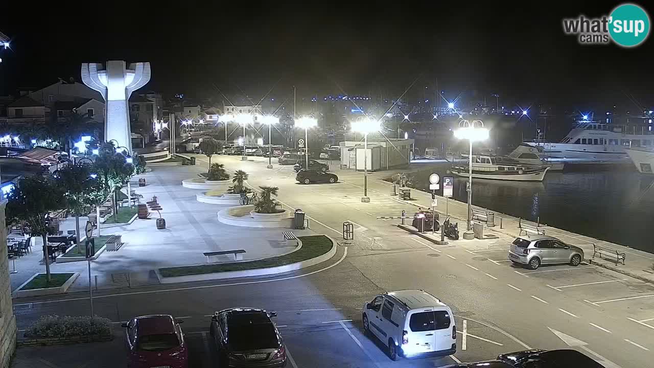 Vodice web kamera – marina i riva