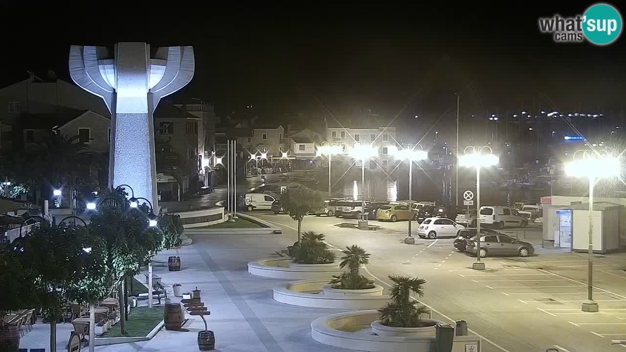 Vodice Live webcam – marina and  seafront