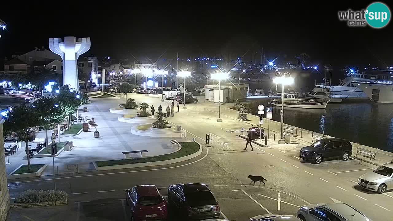 Vodice spletna kamera – marina in riva