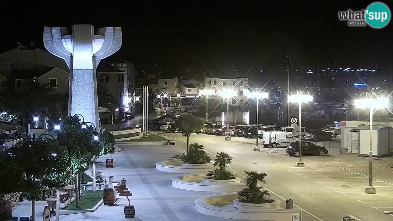 Vodice Live webcam – marina and  seafront