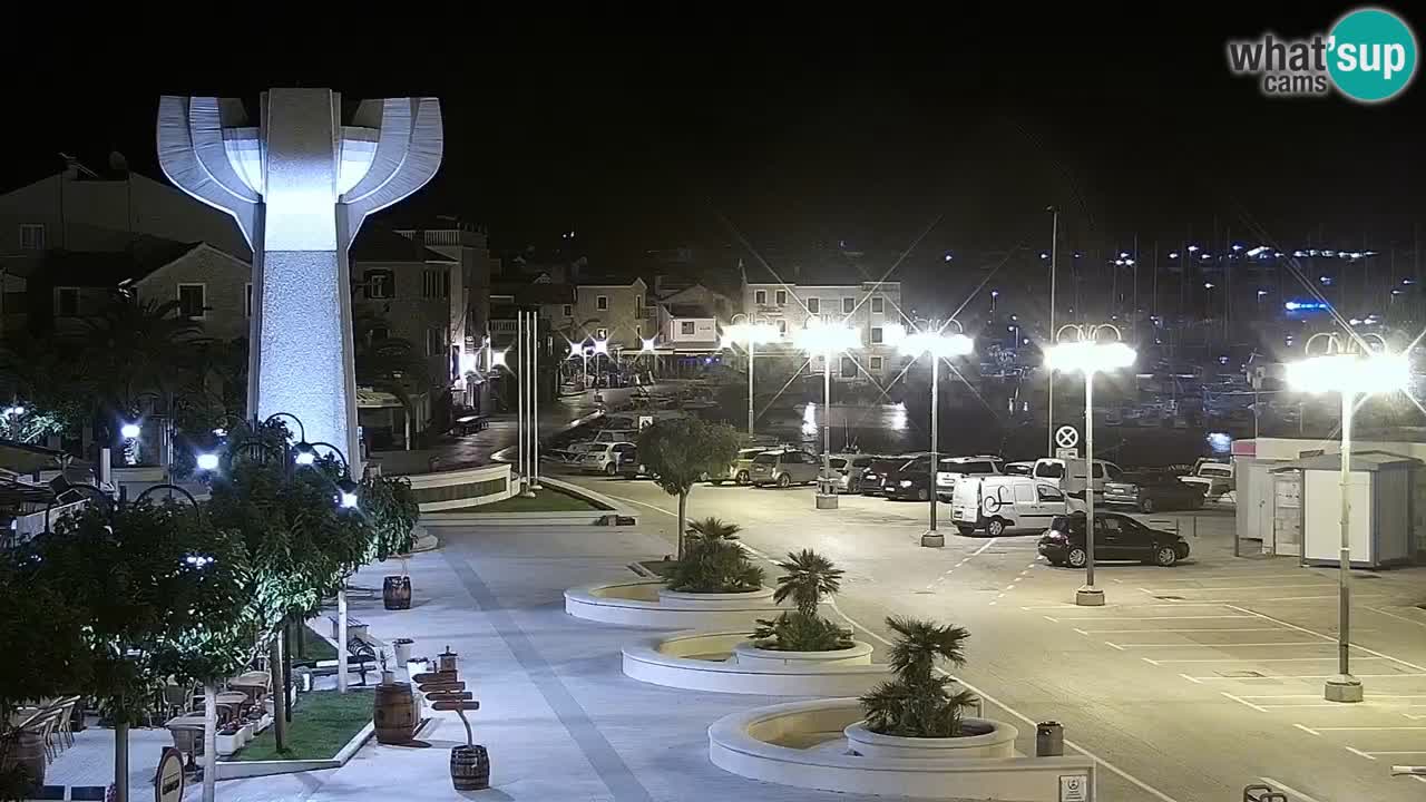 Vodice Live webcam – marina and  seafront