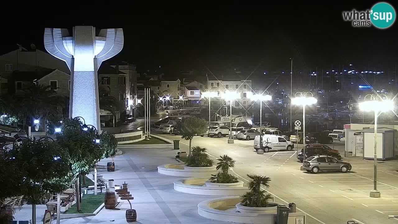 Vodice Live webcam – marina and  seafront