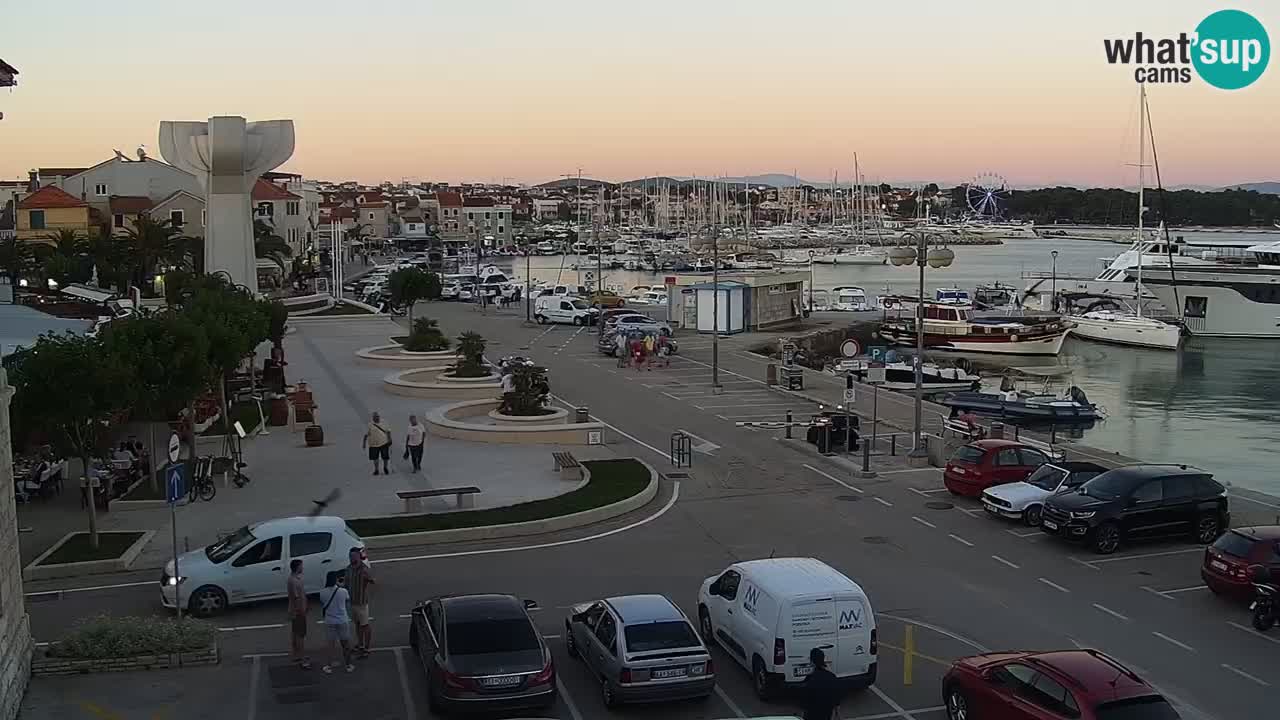 Vodice Live webcam – marina and  seafront