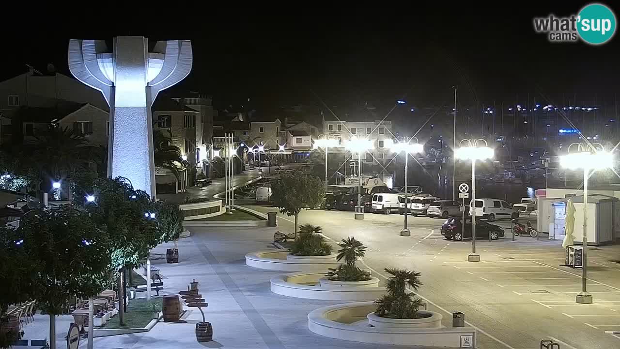 Vodice Live webcam – marina and  seafront