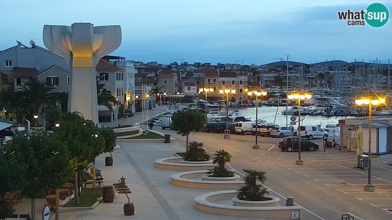 Vodice web kamera – marina i riva