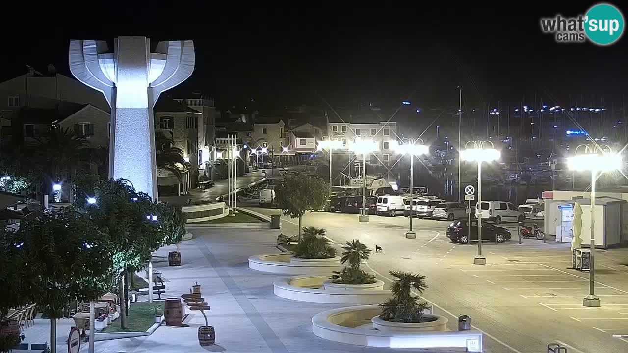 Vodice Live webcam – marina and seafront