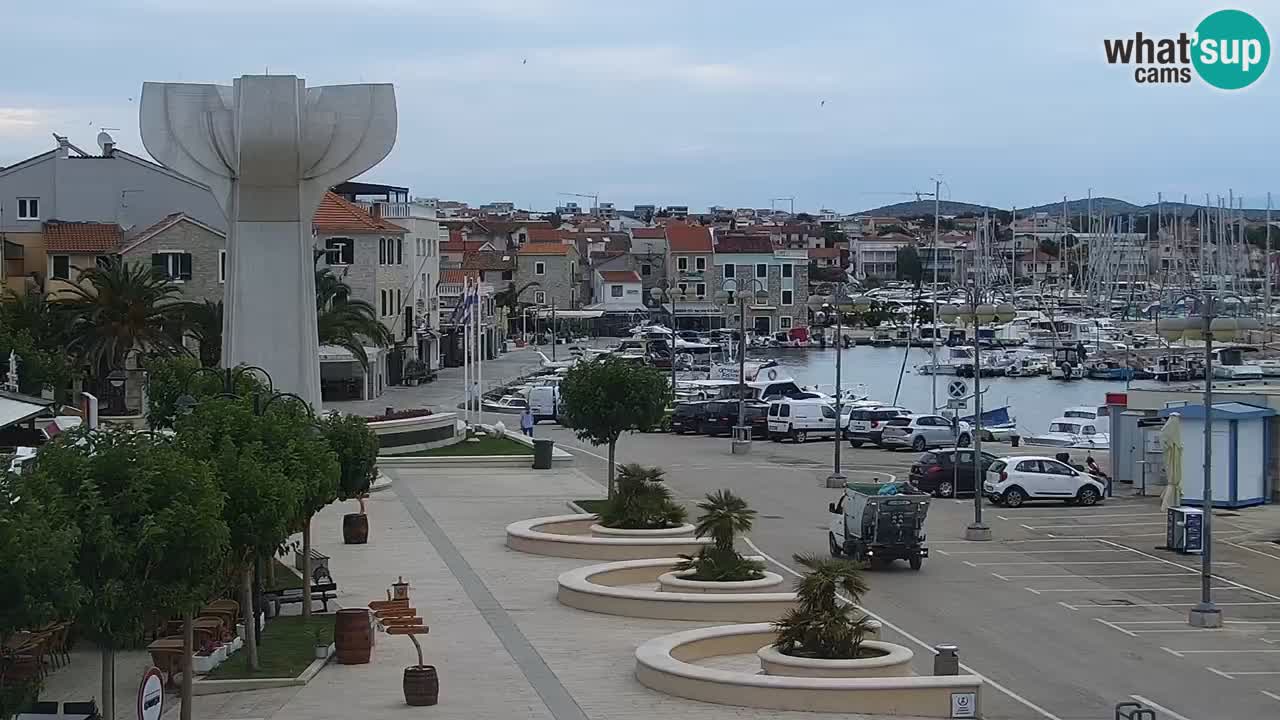 Vodice web kamera – marina i riva