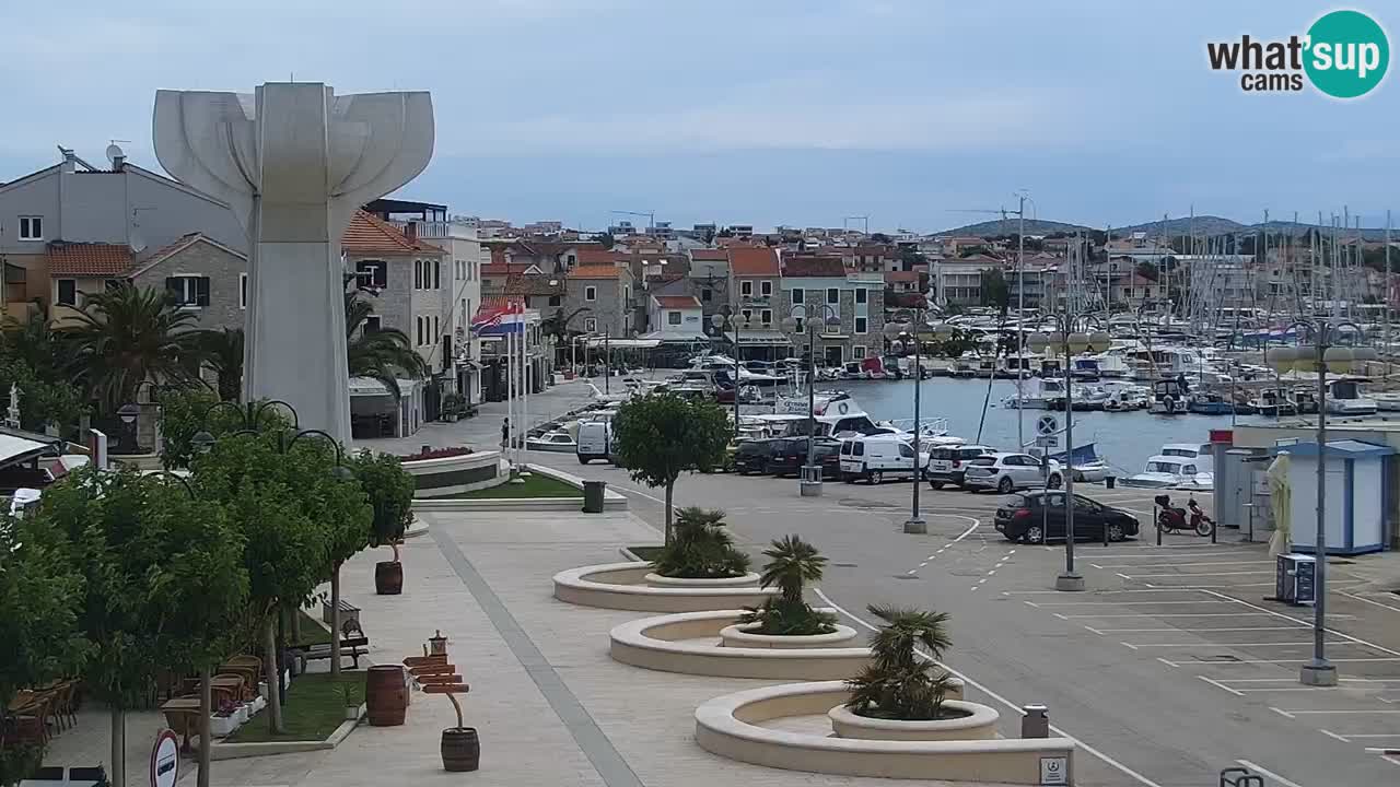 Vodice web kamera – marina i riva