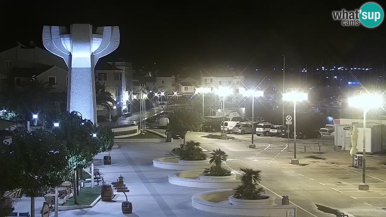 Vodice Live webcam – marina and  seafront